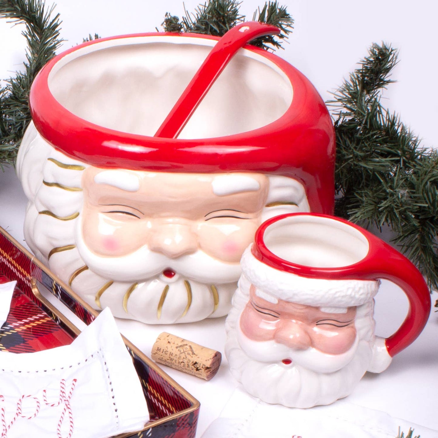 8 Oak Lane - Red Santa Coffee Mug, Ceramic, 8 oz