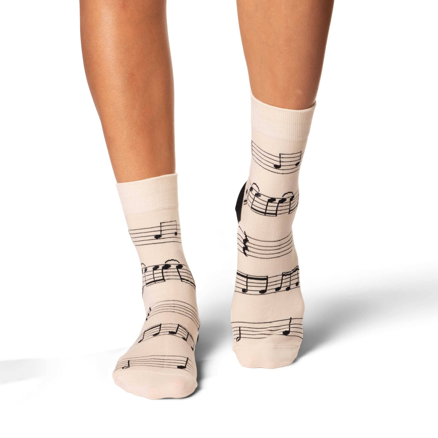 Good Luck Sock - Women's Sheet Music Socks: Shoe Size 5-9