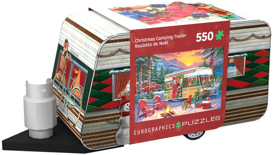 Eurographics Puzzles Canada - Christmas Camping Trailer Tin