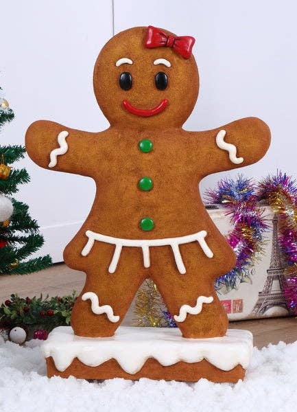 Hi-Line Gift Ltd. - Gingerbread Girl Statue
