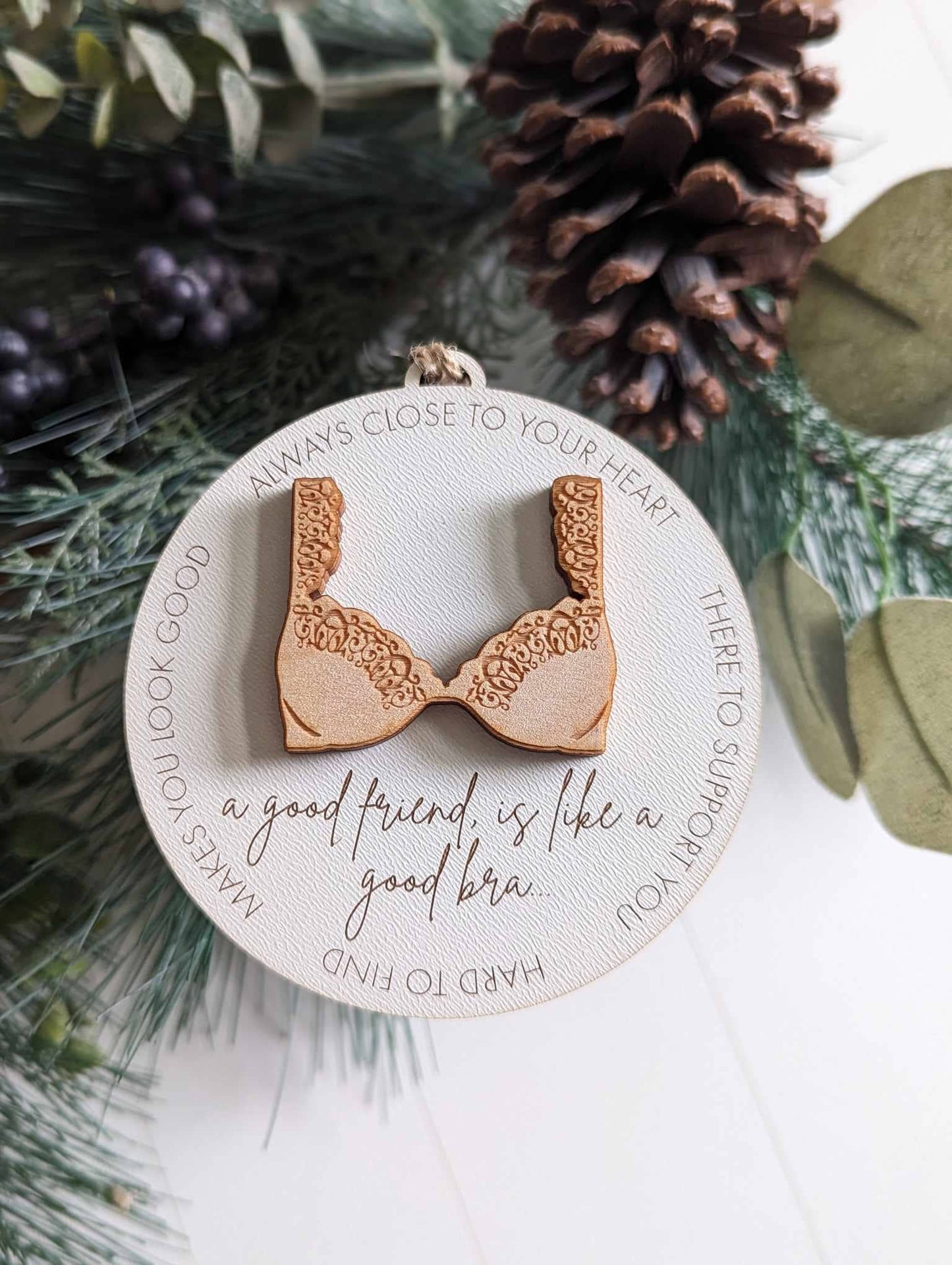 Richer Design Co. - FUNNY BRA FRIENDSHIP ORNAMENT