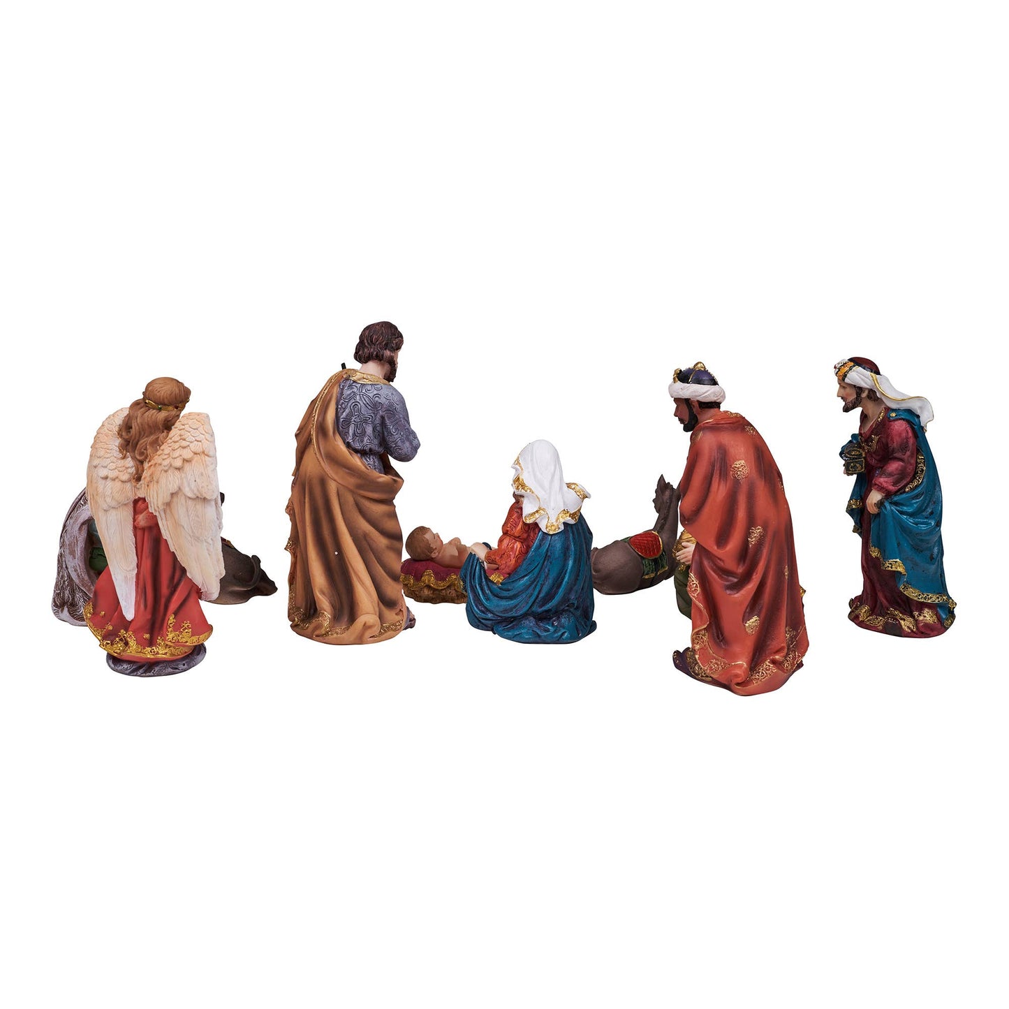 11 Pc Nativity & Three Wise Men Figurine Set