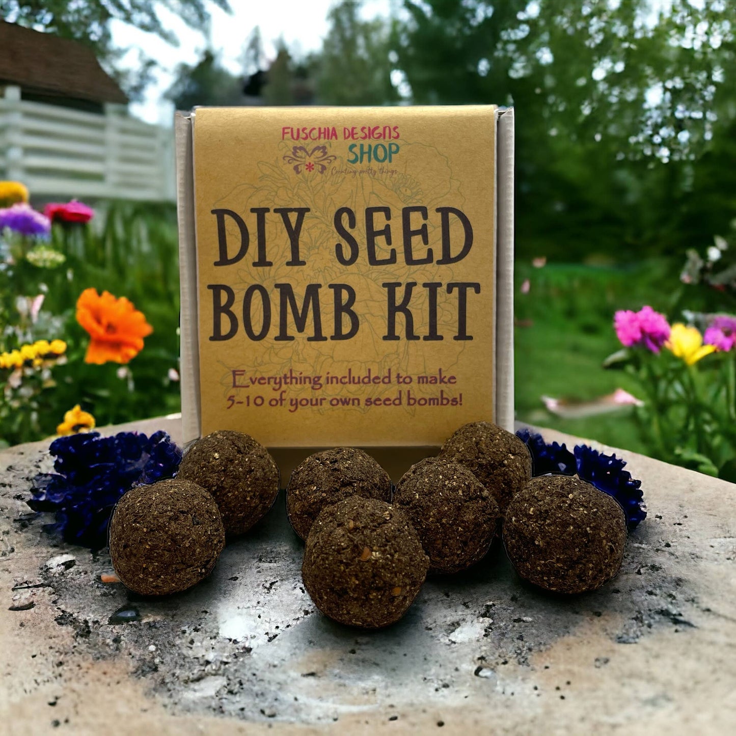 Fuschia Designs Shop - Seed Bombs - DIY Craft Kits