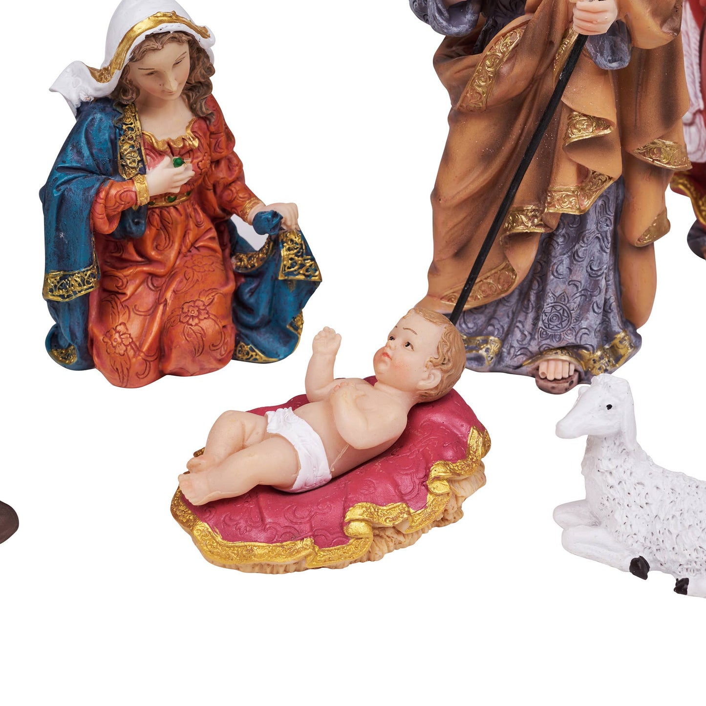 11 Pc Nativity & Three Wise Men Figurine Set