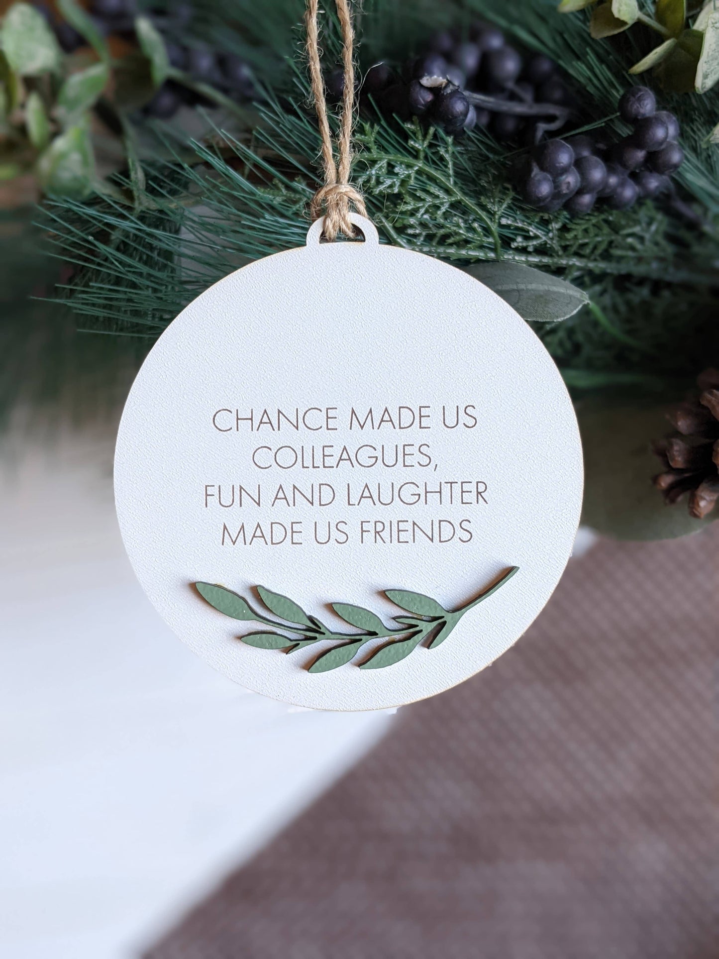 Richer Design Co. - Friends Christmas Ornament: Feature Photo