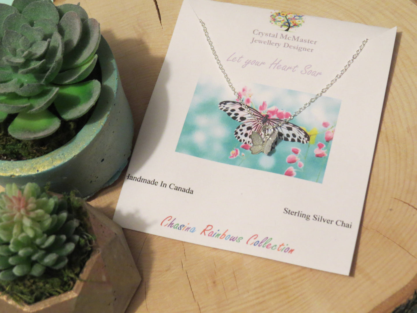 Crystal McMaster Jewellery Designer - Butterfly Charm Necklace