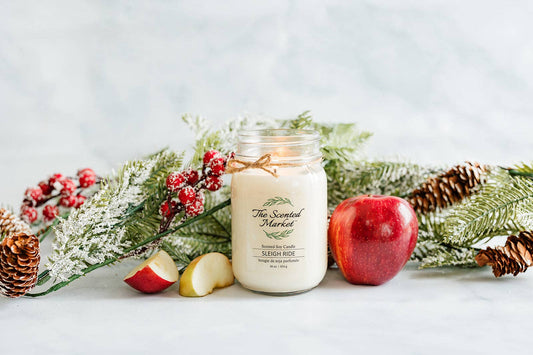 The Scented Market - SLEIGH RIDE Soy Wax Candle 16 oz