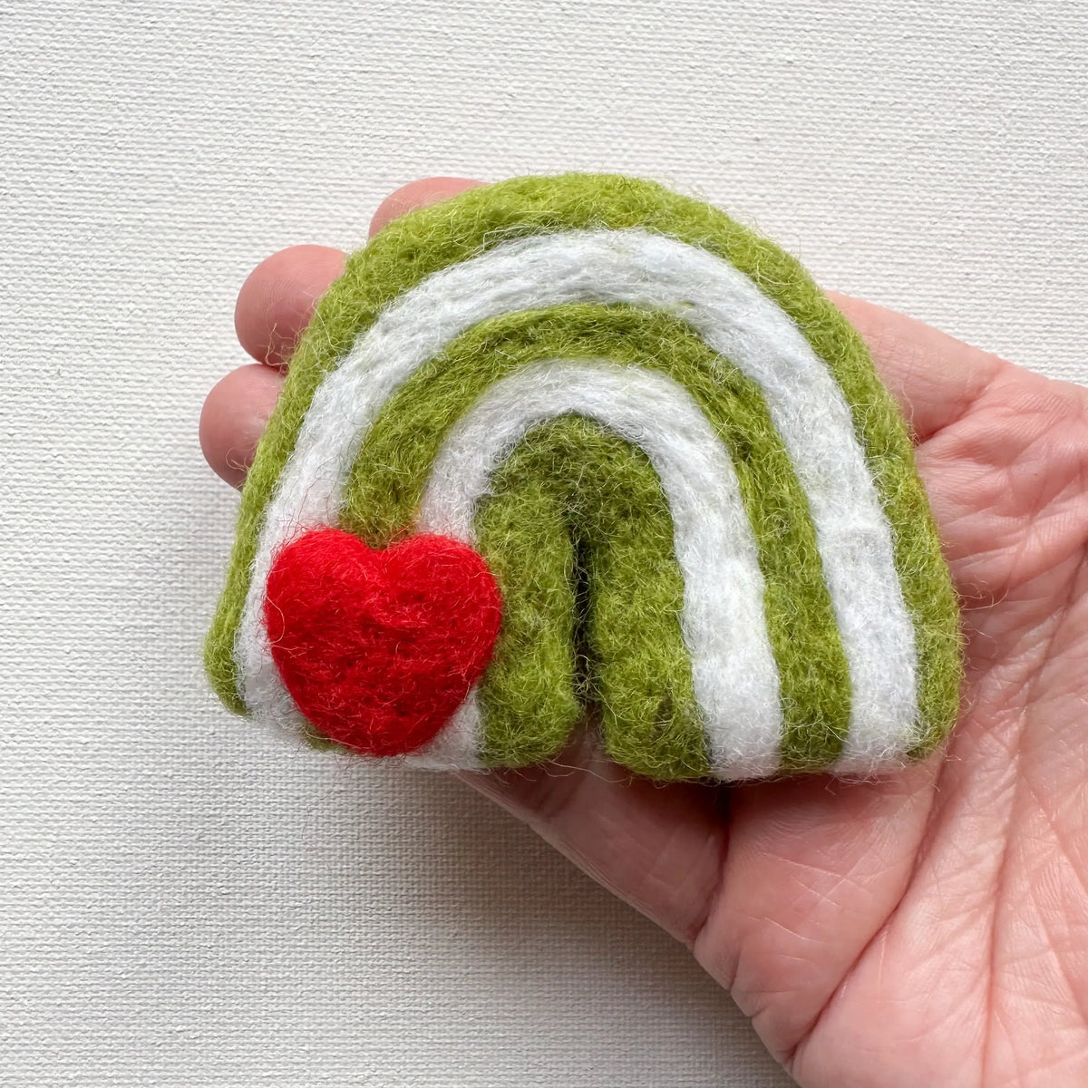 Sewing Seeds Play - One Grinch Inspired Rainbow With Red Heart