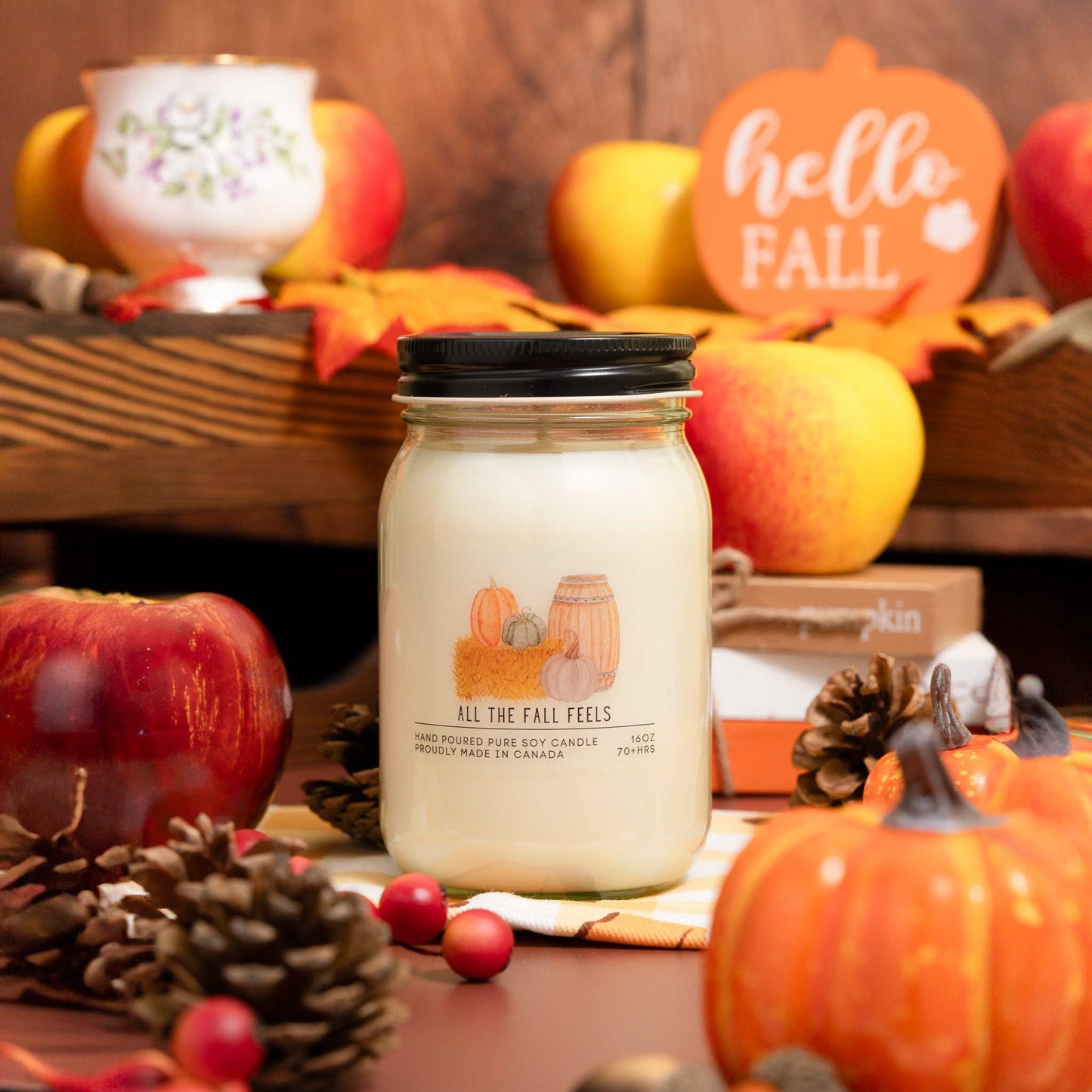 Serendipity Soy Candles - All the Fall Feels: 16oz Jar
