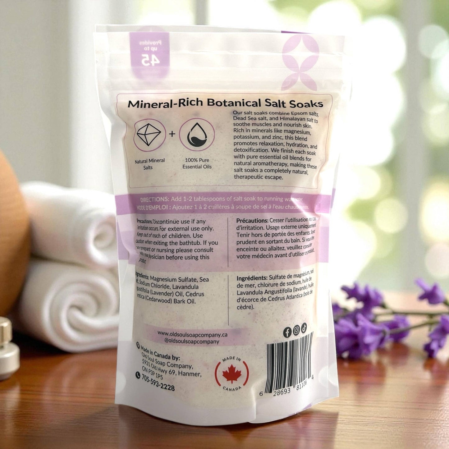 Old Soul Soap Company Inc. - Salt Soak: Sleep Well - 800g