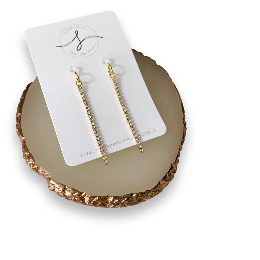 Shantiques Mini Creations - Dangle Earrings - Diamond Drops: 2