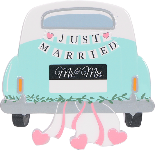 PolarX Ornaments - Just Married Car Personalized Ornament