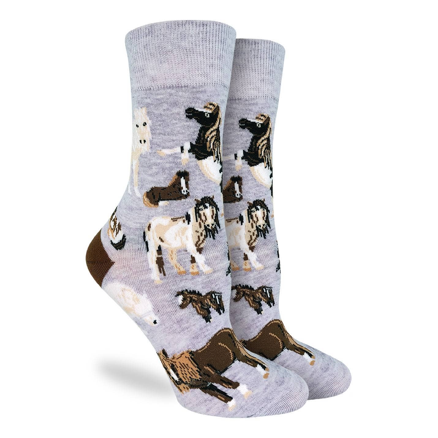 Good Luck Sock - Women's Ponies Socks: Shoe Size 5-9