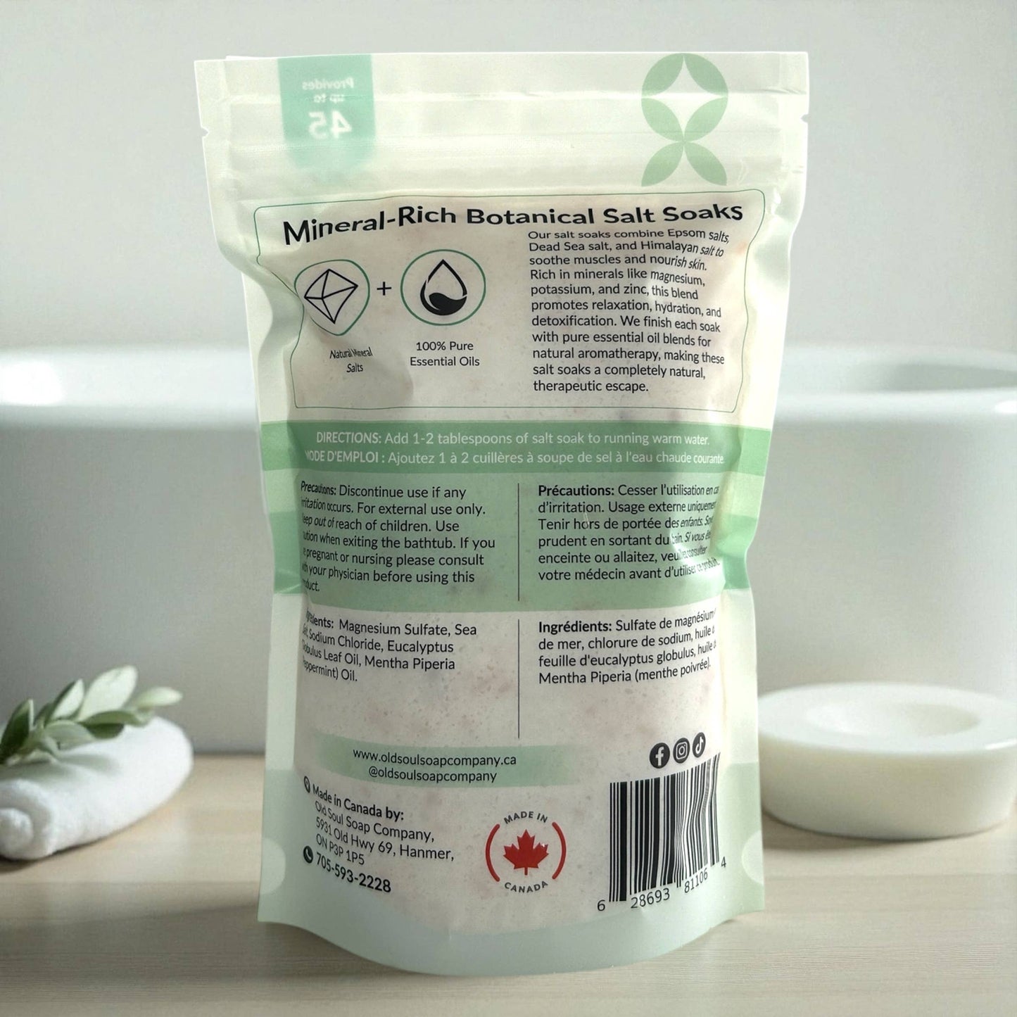 Old Soul Soap Company Inc. - Salt Soak: Sleep Well - 800g