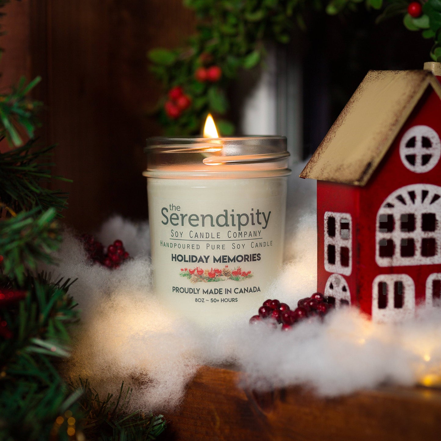 Serendipity Soy Candles - Holiday Memories: 8oz