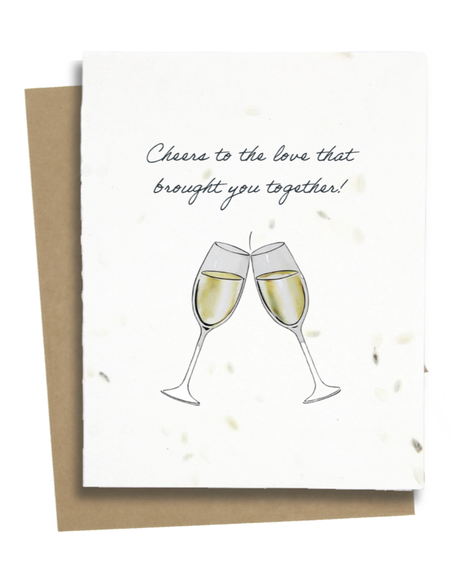 Greet n' Grow Plantable Cards - Wedding Well Wishes - Cheers!: Wildflower