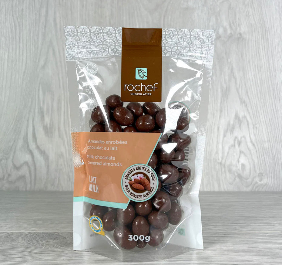 Milk Chocolate Covered Oven Roasted Almonds, 300 grams