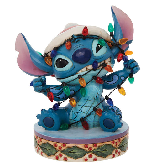 Stitch Wrapped in Christmas Li