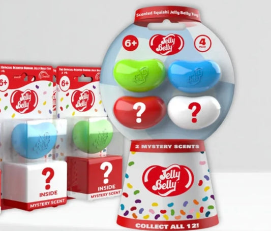 Jelly Belly Squishy Toys, Pack of 4