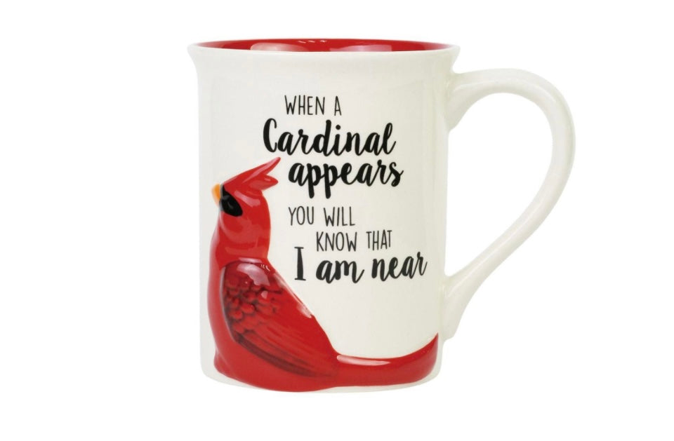 Sculpted Cardinal Mug