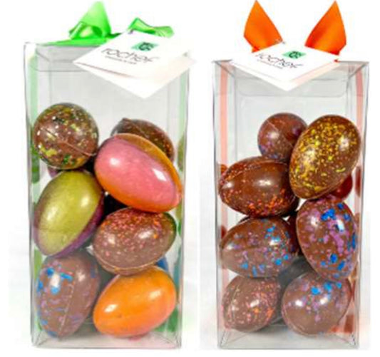 Decorated Hollow Chocolate Eggs by Rochef