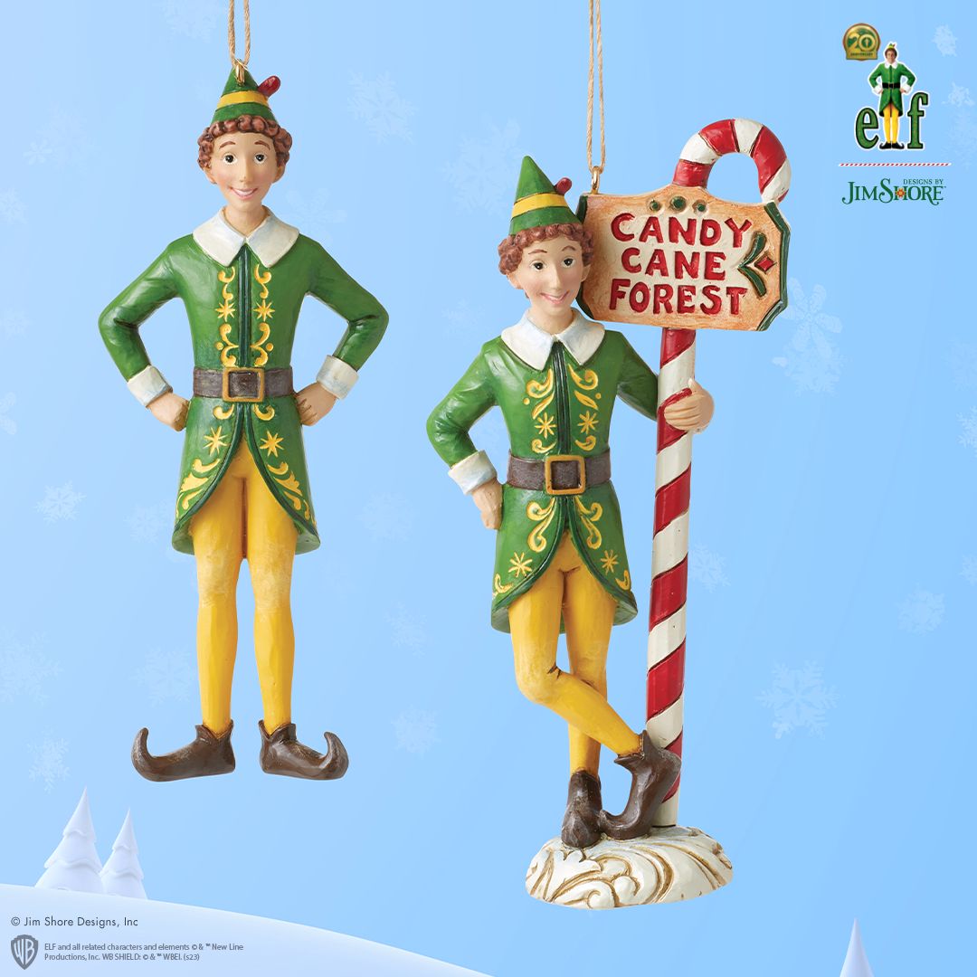 Buddy Elf By Candy Cane, Hanging Ornament