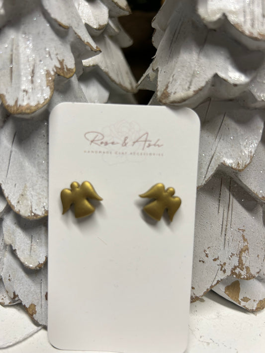 Polymer Clay Angel Earrings by Rose & Ash