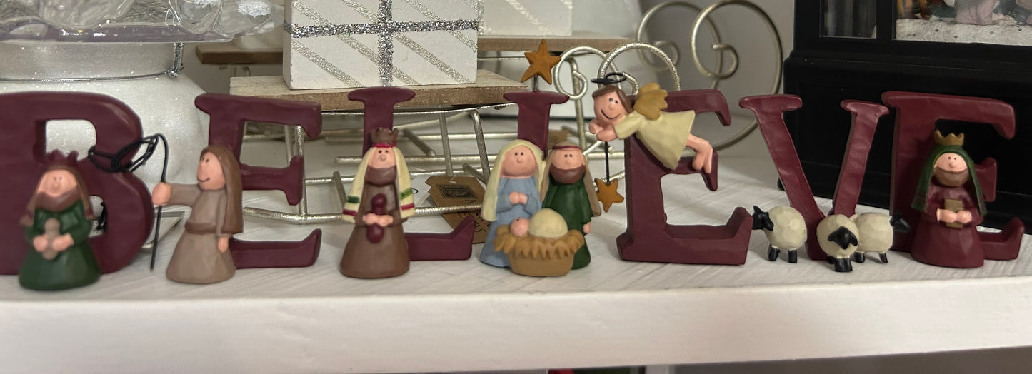 Believe Nativity Set