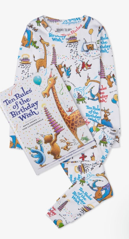 Ten Rules of the Birthday Wish Book and Pajama Set