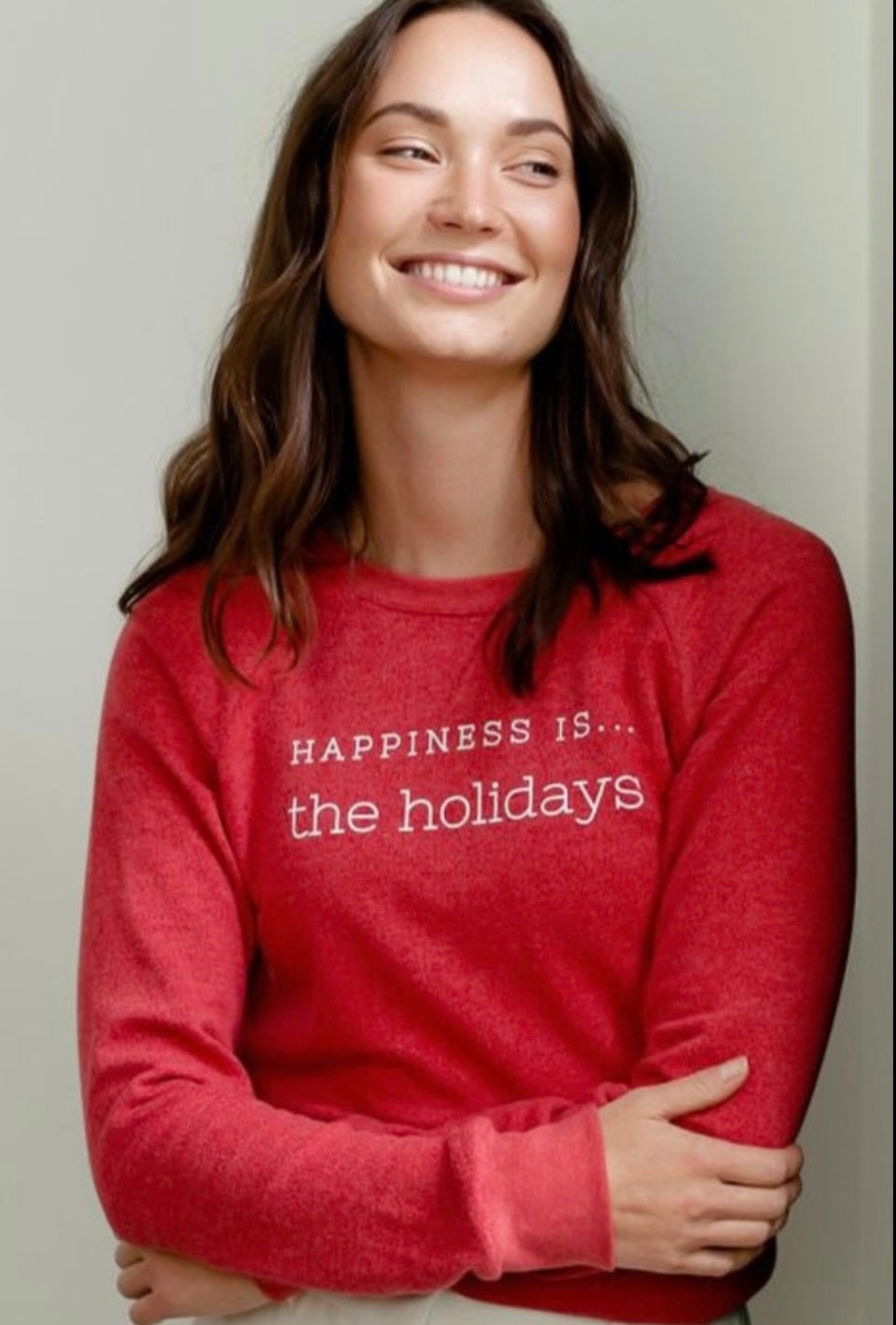 Happiness Is Holidays Sweatshirt