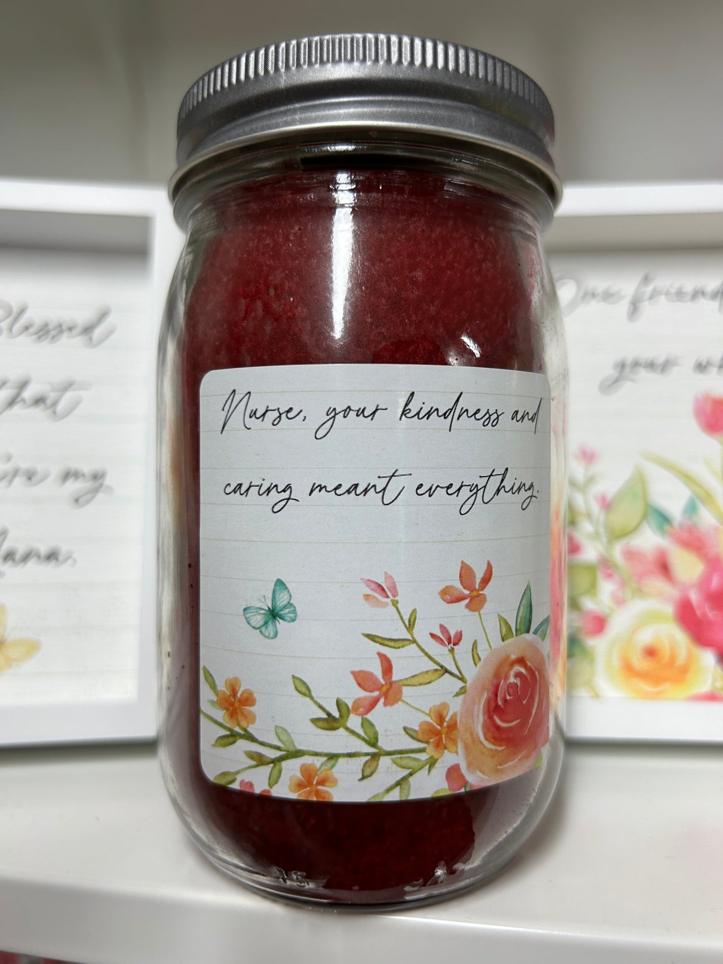 Butterfly Wishes Pint Candle by Crossroads, 12 ounces