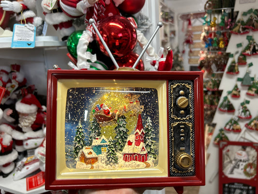 Vintage LED Television Waterglobe