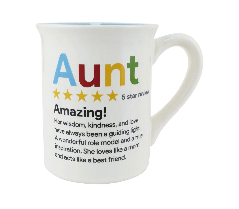 Aunt 5 Star Review Mug