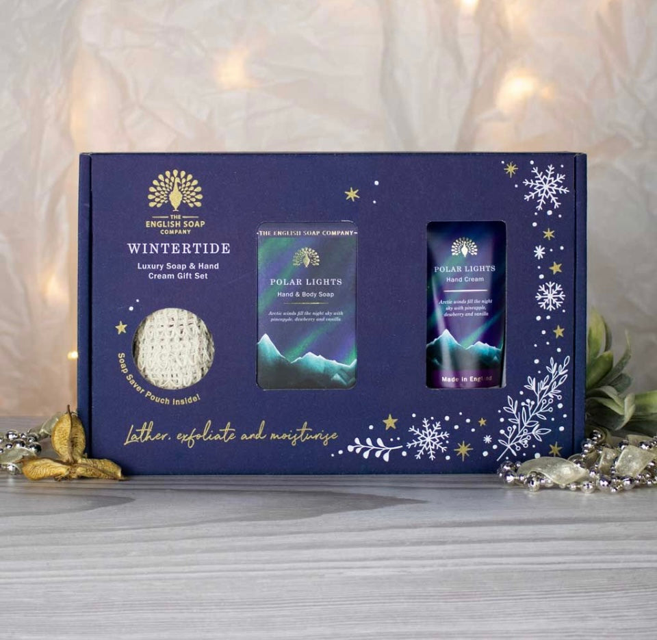 Wintertide Polar Lights Luxury Soap and Hand Cream Gift Set