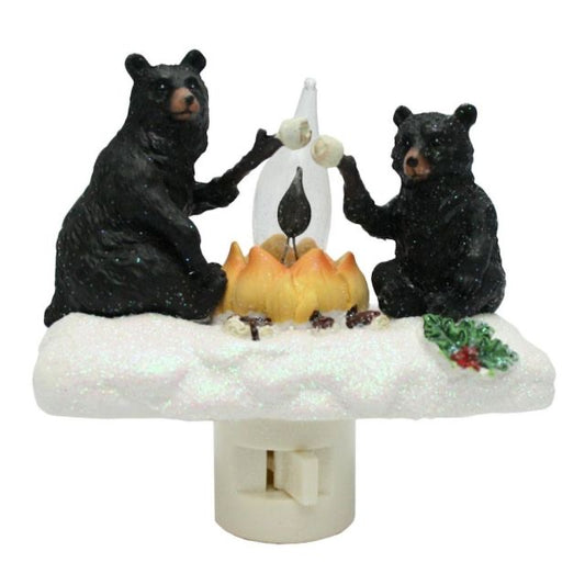 Black Bears Campfire Night Light