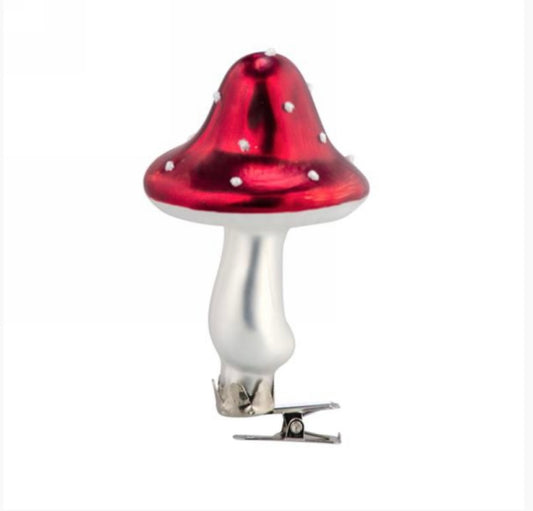 Clip On Mushroom Ornament