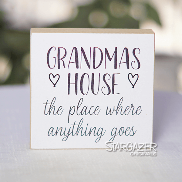 Grandma’s House Wood Block