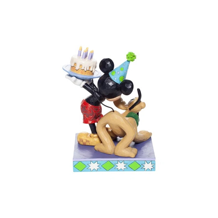 Mickey & Pluto Birthday Figurine by Jim Shore, Disney Traditions