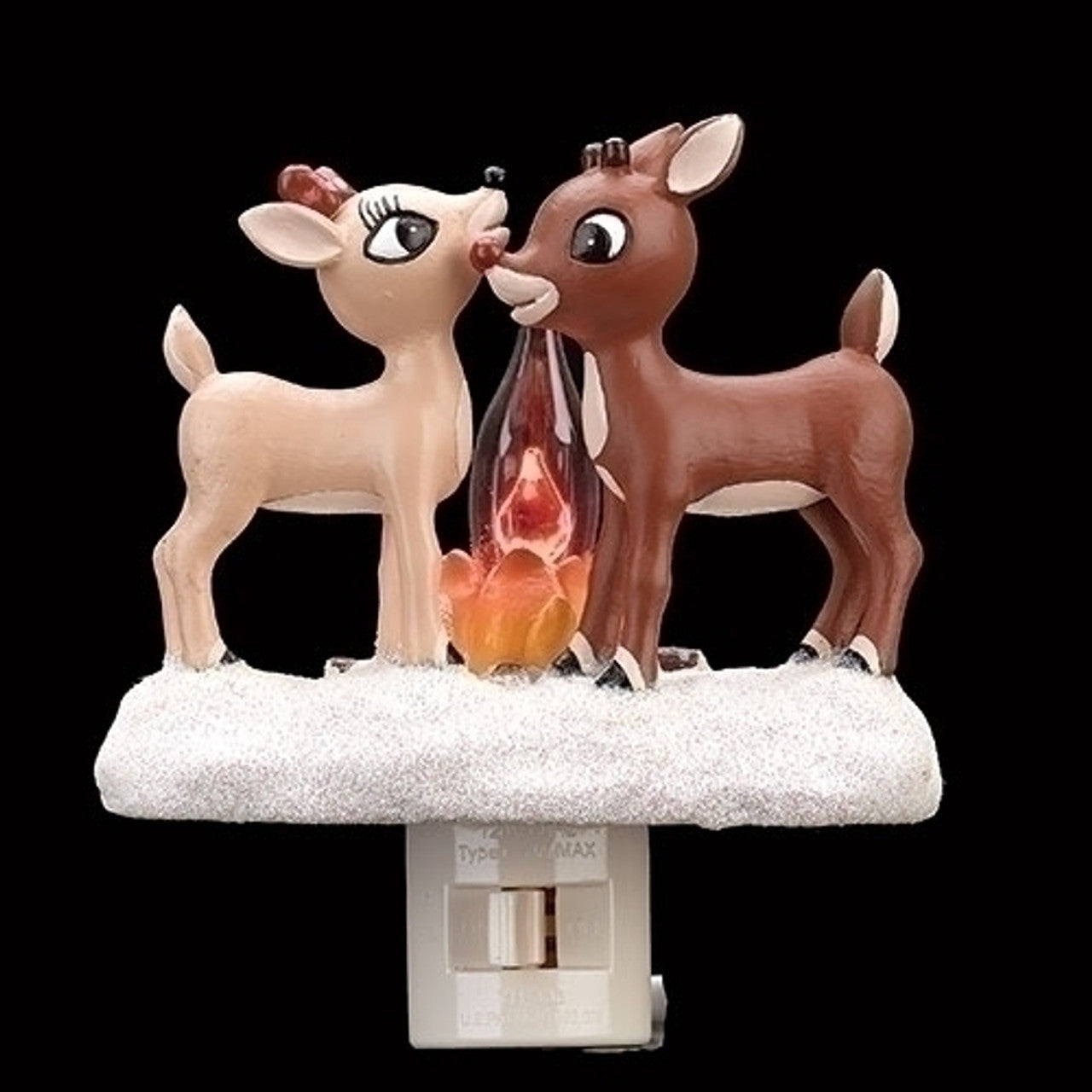 Christmas Rudolph & Clarice Camping Plastic Night Light Electric Plug-In 132505