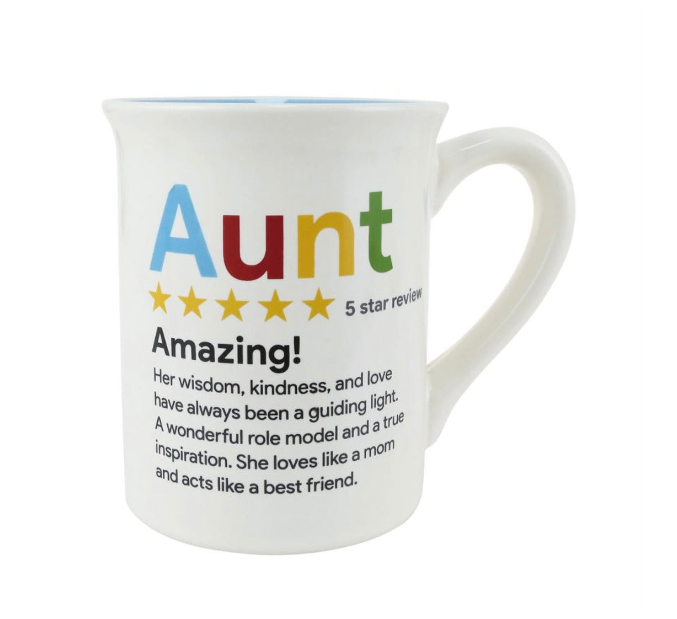 Aunt 5 Star Review Mug