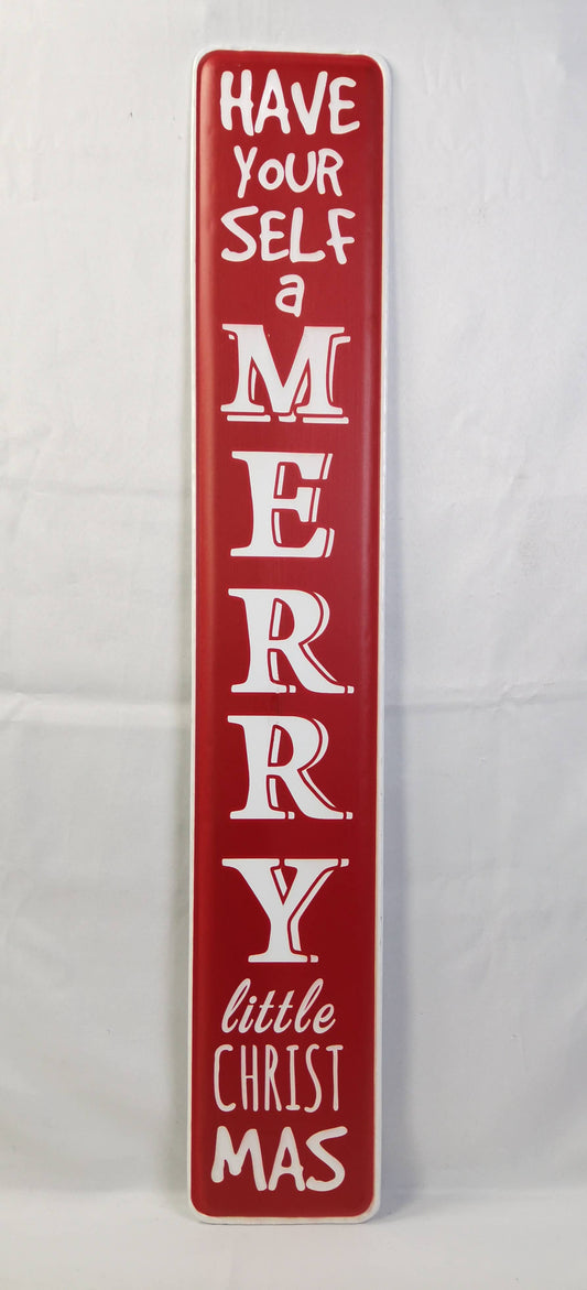 Have Yourself a Merry Christmas, 48in Metal Sign