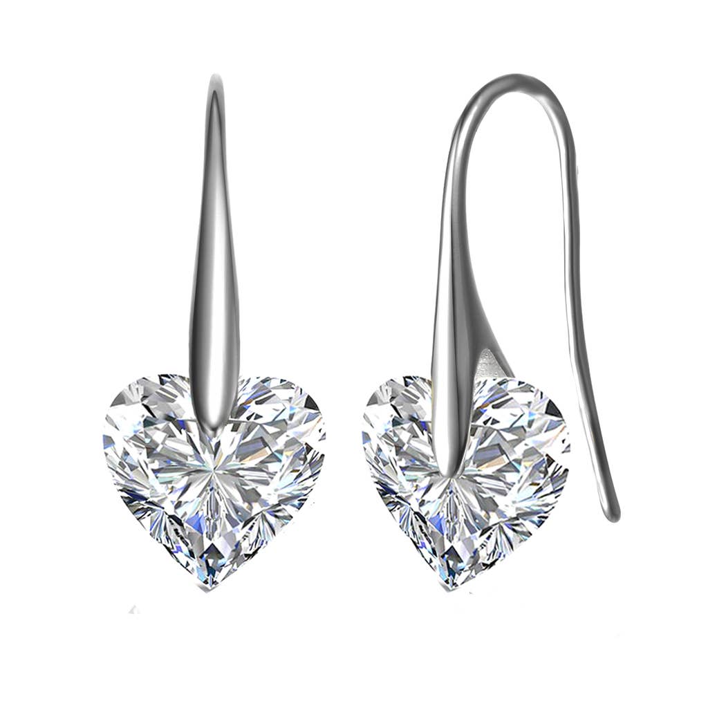 Genevive - Sterling Silver Cubic Zirconia Earrings(5674)