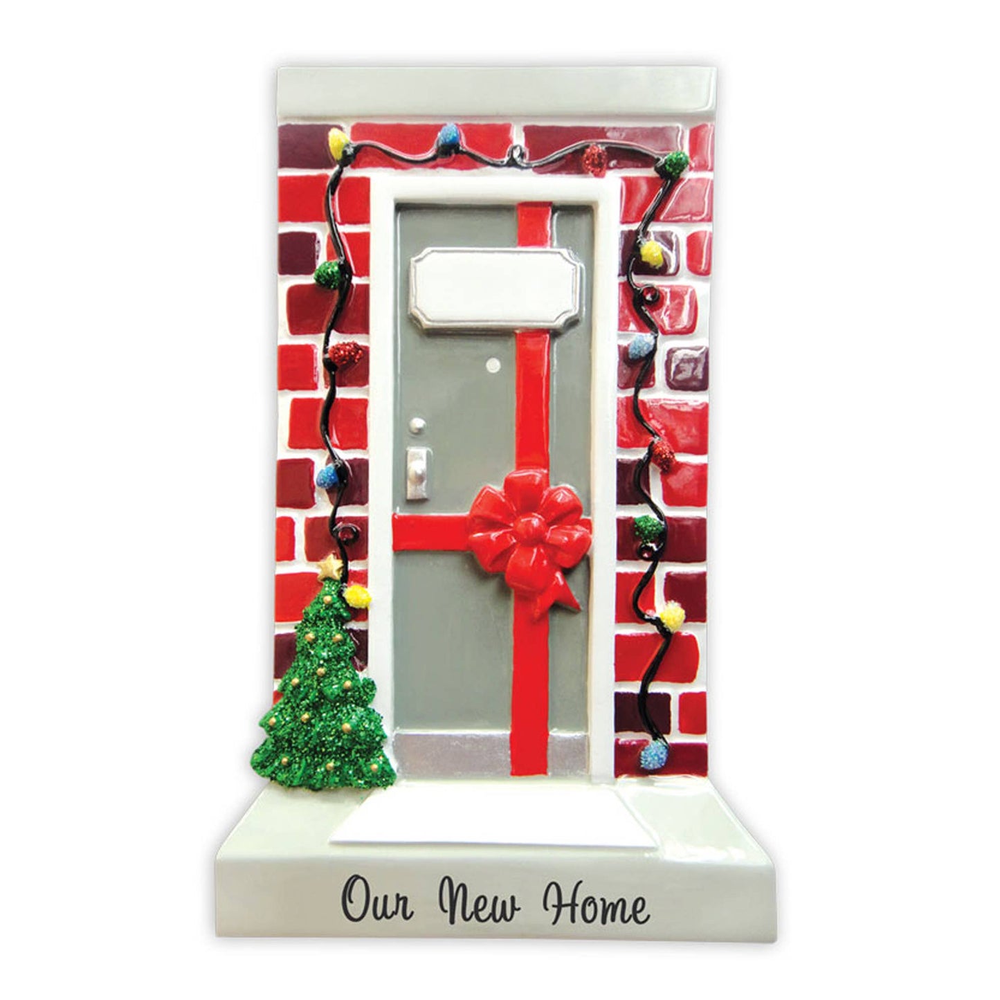 Our New Home Door Personalized Christmas Ornament