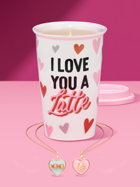Charmed Aroma - I Love You a Latte Mug - Necklace Collection