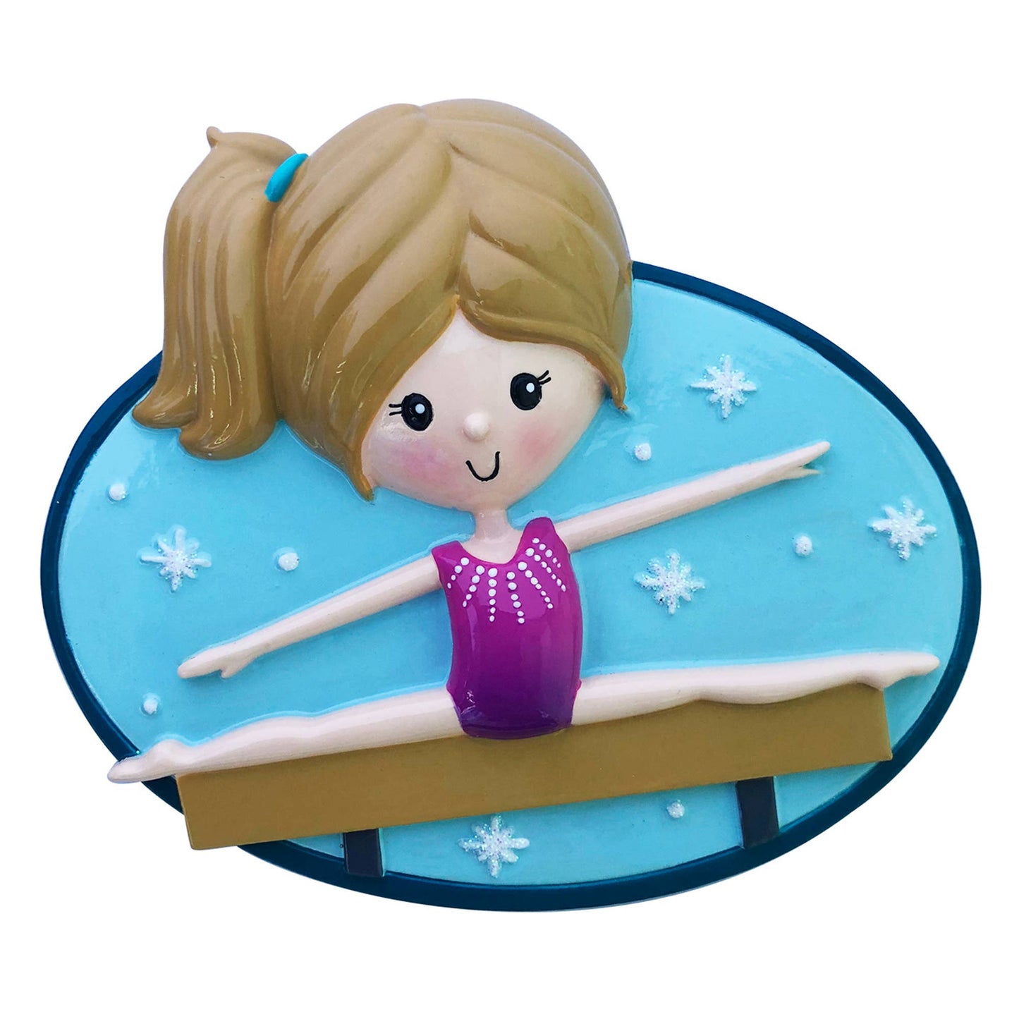 Gymnast with Stars Personalized Ornament