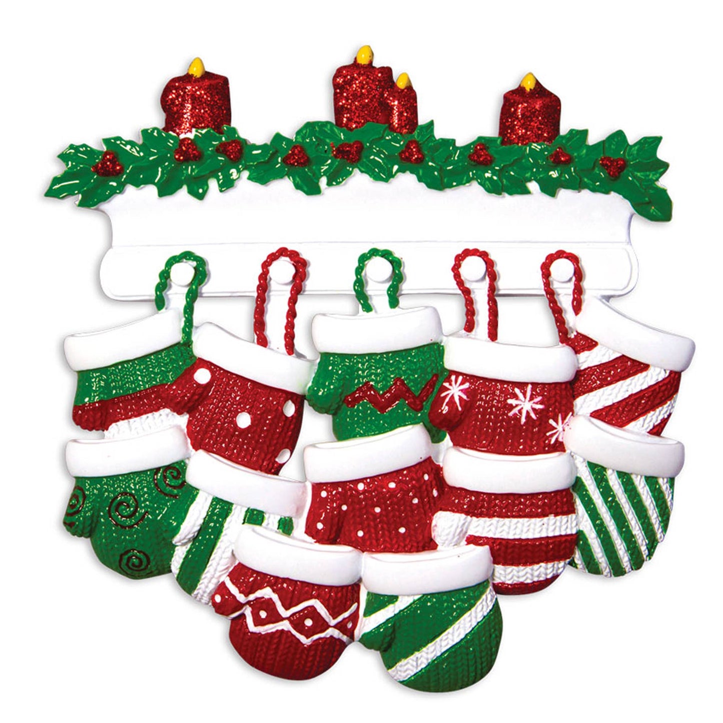Red and Green Mitten Family  (12)