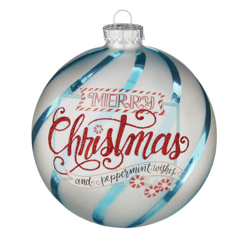 Peppermint Wishes 5 Inch Ornament