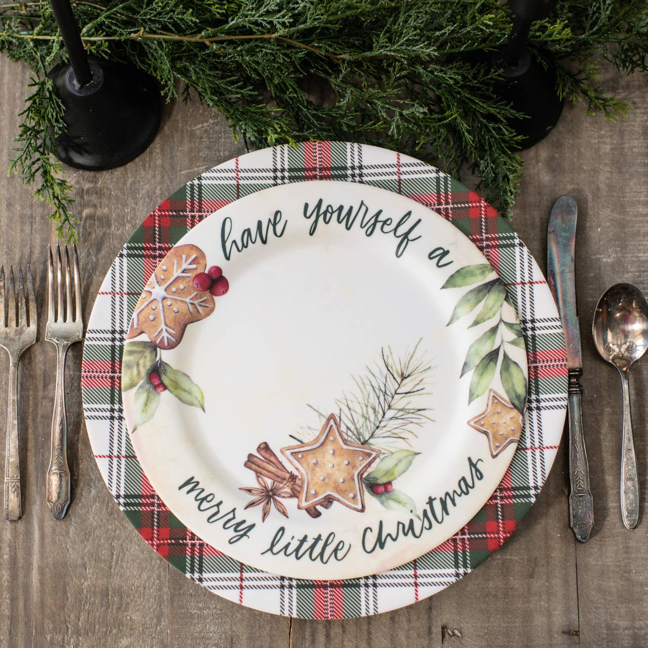 MERRY LITTLE CHRISTMAS PLATE