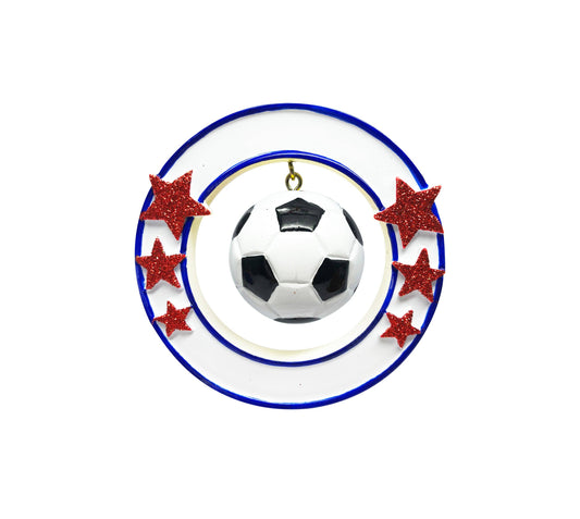 3D Soccer Ball Personalized  Ornament