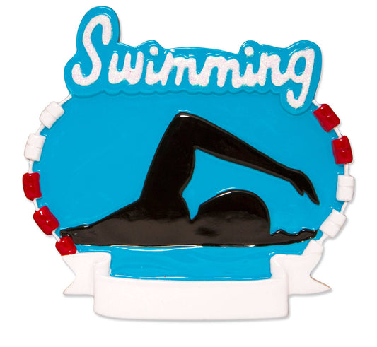 Swimming Personalized Ornament